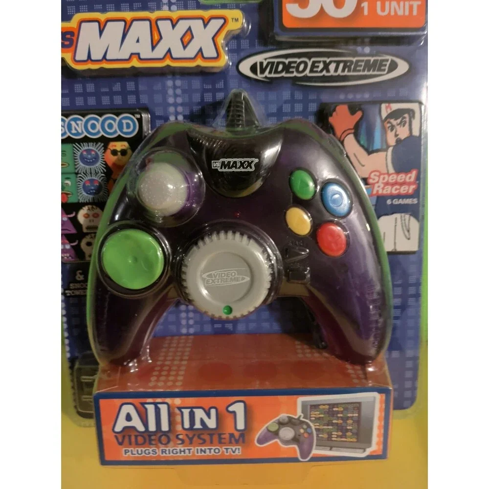 VS Maxx Video Extreme 50 Games In 1 Retro Y2K Plug Play Snood Speed Race VTG 04